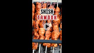 Make an authentic shish tawook recipe chicken skewers 🤩 [upl. by Inahs]