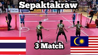 Sepaktakraw  Thai Regu Vs Malaysia Regu Sepaktakraw 3 Match 11 May 2023 [upl. by Harvison]