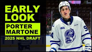 PORTER MARTONE Highlights 2025 NHL Draft [upl. by Adnerol]