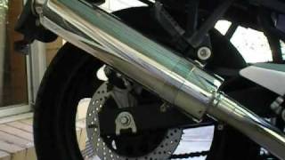 Suzuki GS500F Stock exhaust vs Megacycle exhaust [upl. by Frankhouse574]