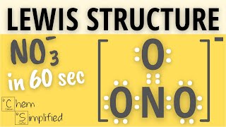 How to draw lewis structure of nitrate ion in 60s  Dr K [upl. by Inek]