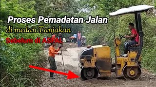 Proses Pemadatan Jalan Sebelum diAspal dimedan tanjakan [upl. by Isa]