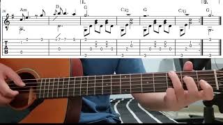 Rainbow Connection Jim Henson  Easy Fingerstyle Guitar Playthrough Tutorial Lesson With Tabs [upl. by Diamond]