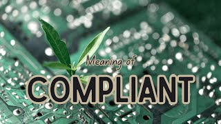 What is the meaning of Compliant [upl. by Palm]