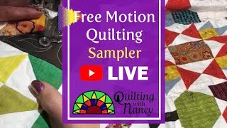 Free Motion Quilting  Sampler [upl. by Yraccaz308]