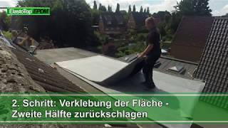 EPDM auf Bitumen mit L 1 verlegen  in 90 Minuten  schnell einfach und dauerhaft [upl. by Anelet]