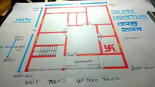 30×40 पूर्व मुखी घर का नक्शा वास्तु अनुसार  3040Makankanaksha  3040Housedesign ACHAGHAR [upl. by Loggins]