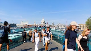 Londoners most favorite Walk Most Touristy Path A Walk Along with River Thames London Walking tour [upl. by Leander]