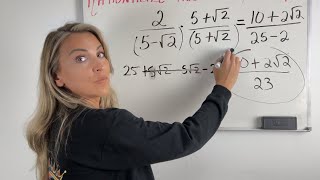 Rationalize the Denominator using the Conjugate [upl. by Ball]