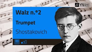 Dmitri Shostakovich  Waltz n2  Trumpet [upl. by Huoh]