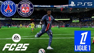 FC 25  PSG VS TOULOUSE  LIGUE 1 MCDONALD’S 2425  ULTRA RÉALISME 4K PS5  PARC DES PRINCES [upl. by Gnouv]