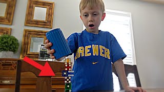 Dice Stacking Trick Shots  Colin Amazing [upl. by Elimay929]