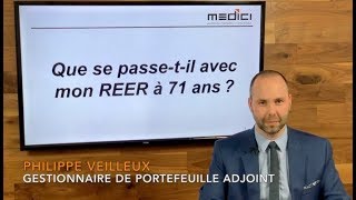 Que se passetil avec mon REER à 71 ans [upl. by Eilram]