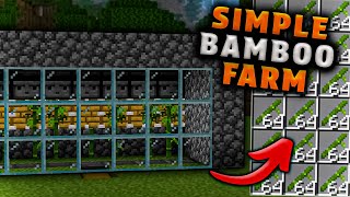 Easy 120 Bamboo Farm for Minecraft Bedrock MCPE [upl. by Lonier]