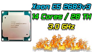 Xeon E5 2683v3  самый доступный 14 ядерник на LGA20113 Детальный тест и сравнение с E5 2678v3 [upl. by Rafaela]