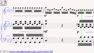 Antonio Vivaldis Concerto quotWinterquot from Four Seasons Allegro non molto sheet music  Video Score [upl. by Julienne]