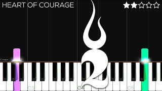 Two Steps From Hell  Heart of Courage  EASY Piano Tutorial [upl. by Ramedlav]