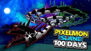 We Survived 100 Days On An Island In Pixelmon [upl. by Annoit580]