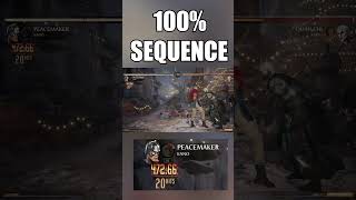 100 COMBO… PEACEMAKER DLC MORTALKOMBAT1 MK1 [upl. by Obellia255]