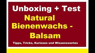 Bienenwachs Balsam Natural Holzlasur Test Holz Lasur Aqua Silber Bienenwachsbalsam [upl. by Ahsiri189]