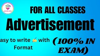 Advertisement  Class 10 English Grammar PSEB  Advertisement tips  Board Exam March [upl. by Galloway]