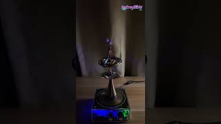 Spin Lightning and LED Lights ⚡💡Shocking Experiment  teslacoil [upl. by Ailev]