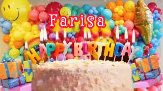 happy birthday farisa  birthday wishes  farisa birthday song [upl. by Buine]