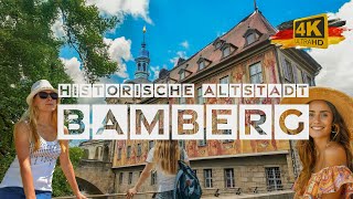 4K Walking Tour in der historischen Altstadt von Bamberg in Bayern [upl. by Odlonyer604]