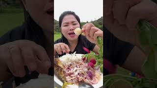 Wow Seafood And Fresh Radish Healthy Mukbang fresh mukbang asmr seafood veggies highlights [upl. by Haimorej821]