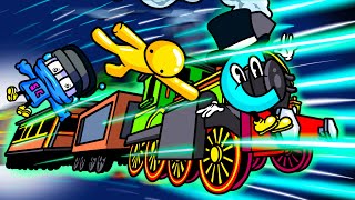 We Supercharge the Train to 3901057 MPH in Wobbly Life Multiplayer [upl. by Farant]