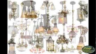 1930s Art Deco and 1800s Victorian and Arts amp Crafts Ceiling Chandeliers and Sconces [upl. by Chafee]