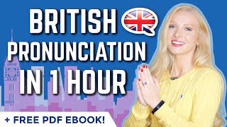 British English Pronunciation in 50 Minutes  ALL 150 words you need  free Pronunciation Ebook [upl. by Tnarud]