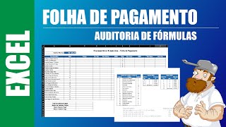 EXCEL  FOLHA DE PAGAMENTO Auditoria de Fórmulas [upl. by Ariat]