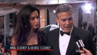 George Clooney  Golden Globe Awards 2015 [upl. by Ignatzia]