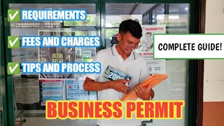 PAANO KUMUHA NG BUSINESS PERMIT COMPLETE GUIDE  Requirements  Fees and Charges  Tips and Process [upl. by Aenert]