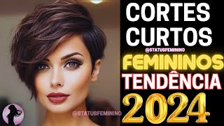 80 CORTES CABELO CURTO FEMININO 2024 TENDÊNCIA MULHERES MODERNAS TODAS AS IDADES [upl. by Nellek]