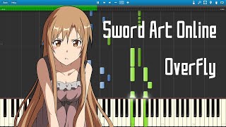 소드 아트 온라인 Sword Art Online ED2  Overfly Piano Synthesia [upl. by Eimarej661]