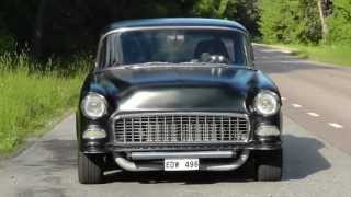 Chevrolet Bel Air 1955 dubbel turbo [upl. by Enal128]