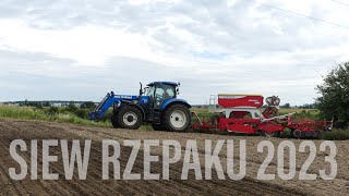 Siew Rzepaku 2023  New Holland t6070 amp Pottinger Terrasem r3 [upl. by Uhile902]