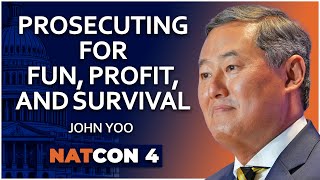 John Yoo  Prosecuting for Fun Profit and Survival  NatCon 4 [upl. by Bord]