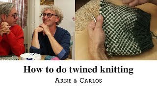 How to do twined knitting by ARNE amp CARLOS [upl. by Anada]