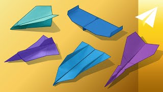 How to Make 5 Competition Winning Paper Airplanes [upl. by Atinev]