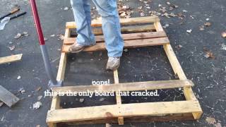 How to salvage pallet boards the EASY way [upl. by Manly232]