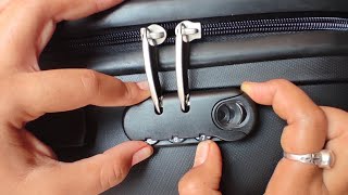 American Tourister Bag Lock Code Forgot  How To Easy Unlock Forgotten Suitcase Lock Password [upl. by Chessy]