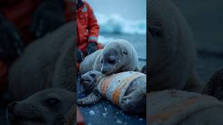 A Heartwarming Tale Mother Seal Seeks Help from Rescuers to Save Her Baby [upl. by Trah]