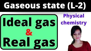 L2 gaseous state bsc 1st year physical chemistry ideal gas and real gas ideal gas graph knowled [upl. by Zsa Zsa]