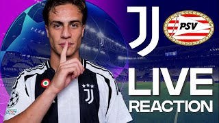 🔴 WATCH NOW JUVENTUS vs PSV  CHAMPIONS LEAGUE REACTION [upl. by Atekal]