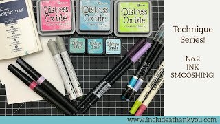 Card Making Tutorial  Technique Series No2  Ink Smooshing [upl. by Juline]