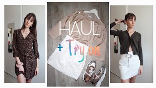 SPRING HAUL  TRY ON Zara Mango Bershka Morgan Only [upl. by Ttsepmet141]