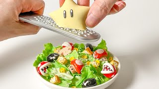 DIY Miniature Mario Salad  Polymer Clay Tutorial [upl. by Carrol]